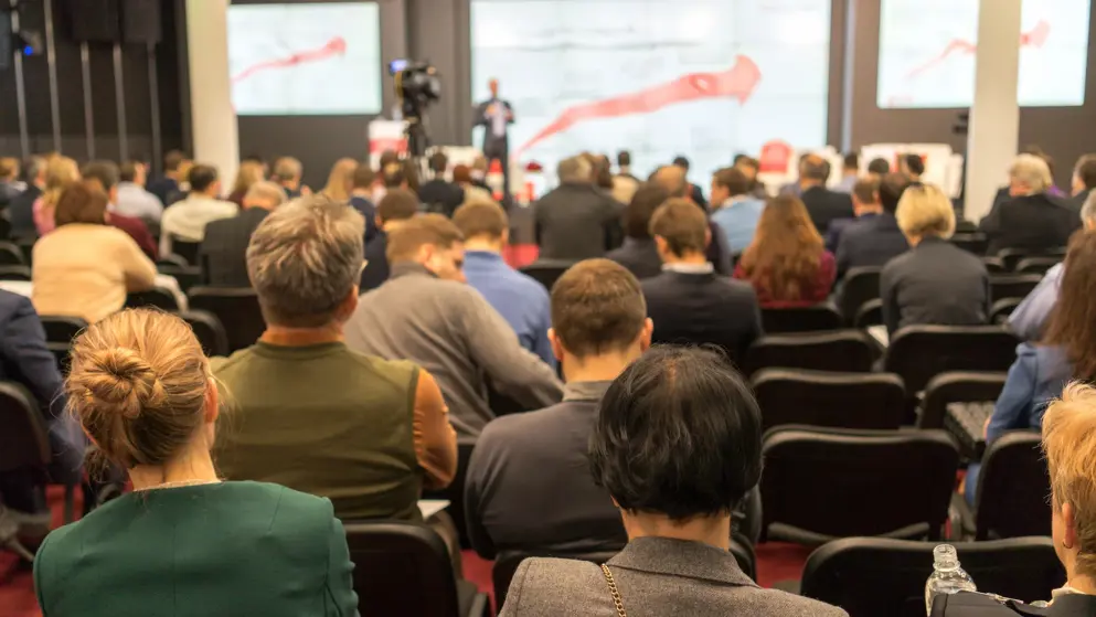 conference hall with loads of people